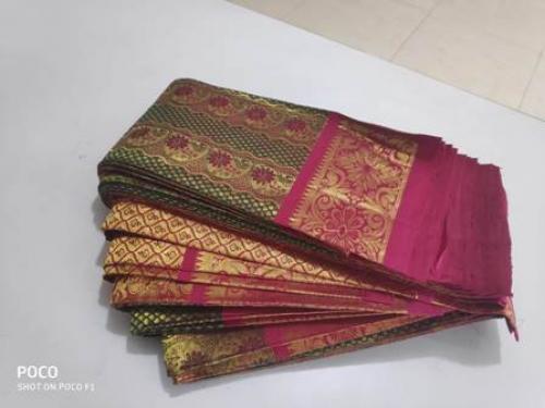 THIRUBHUVANAM HF ZARI SILK SAREE WITH BLOUSE