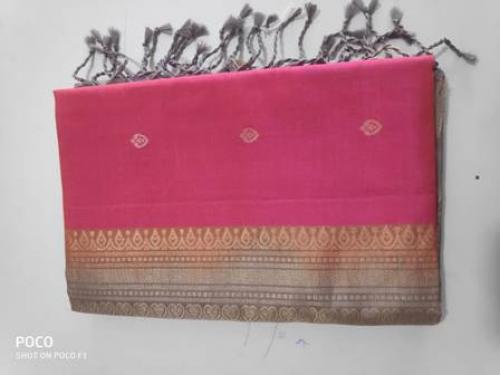 SOFT SILK SAREE WITH BLOUSE
