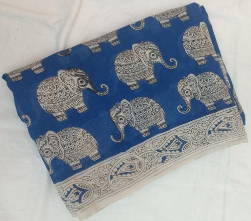 KALAMKARI PRINTED COTTON SAREE