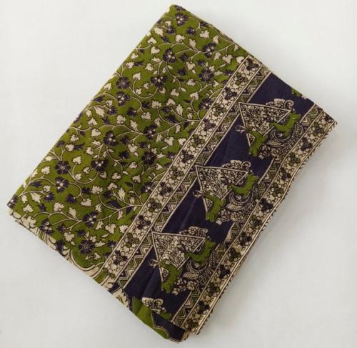 KALAMKARI PRINTED COTTON SAREE