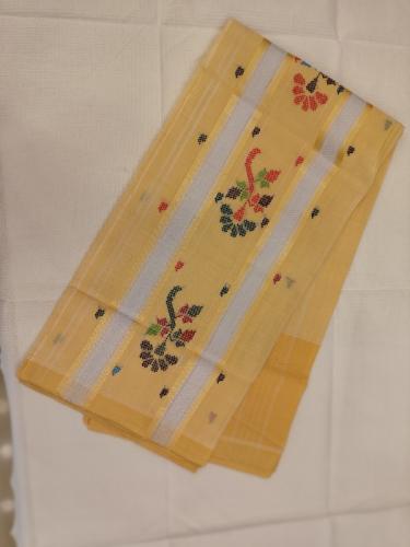 SAREES TIRUNELVELI RAYONxCOTTON Mix CHEDI BUTTA 550 cms SLNC