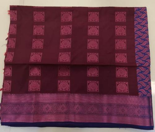 PL Polyester Big Butta Softee saree Jacquard