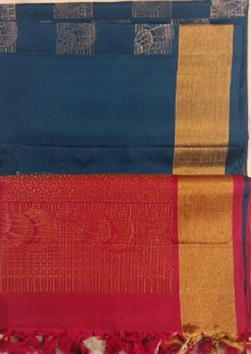 SOFT SILK SAREE WITH BLOUSE