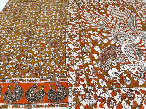 KALAMKARI PRINTED COTTON SAREE