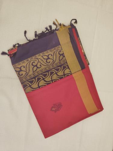 SOFT SILK SAREE WITH BLOUSE