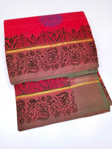 SALEM BLOCK PRINT COTTON SAREES