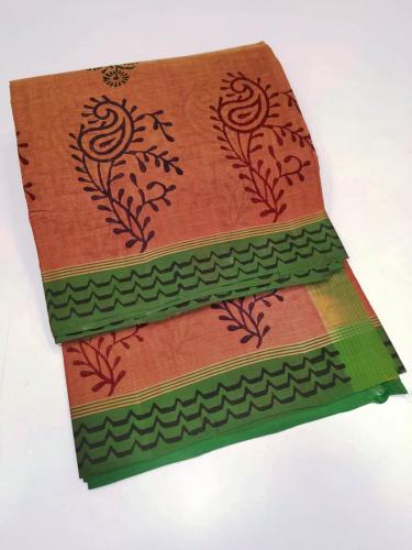 SALEM BLOCK PRINT COTTON SAREES