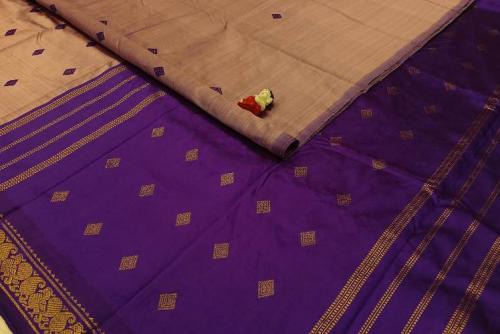 ARNI SILK HALF FINE ZARI SAREE WITH BLOUSE