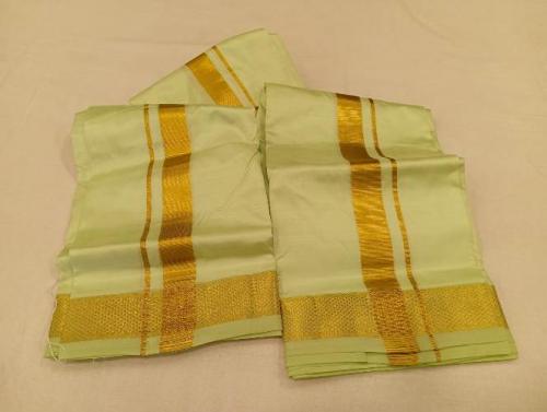 PURE SILK AND HF ZARI DHOTHY