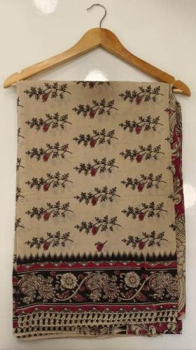 KALAMKARI PRINTED COTTON SAREE