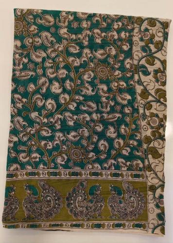 KALAMKARI PRINTED COTTON SAREE