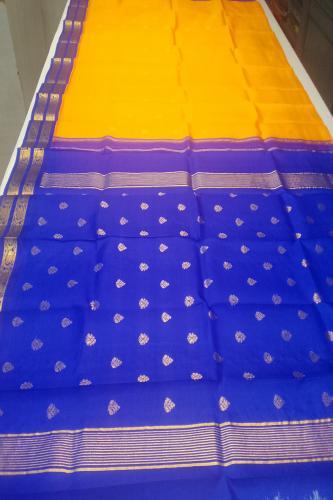 THIRUBHUVANAM HF ZARI SILK SAREE 550 MTS