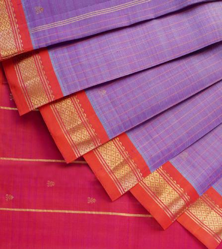 THIRUBHUVANAM PURE ZARI SILK SAREE 550MTS