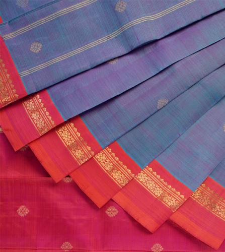 THIRUBHUVANAM PURE ZARI SILK SAREE 550MTS