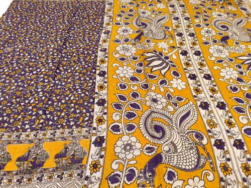KALAMKARI PRINTED COTTON SAREE