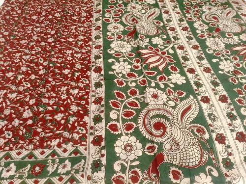 KALAMKARI PRINTED COTTON SAREE