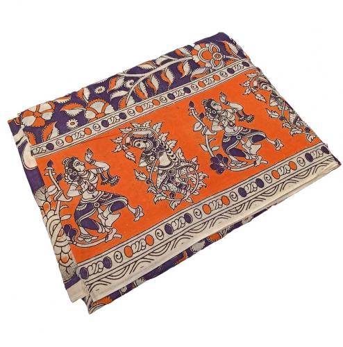 KALAMKARI PRINTED COTTON SAREE