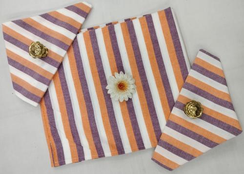 BEDSHEET STRIPE 60X90 2 PILLOW COVER