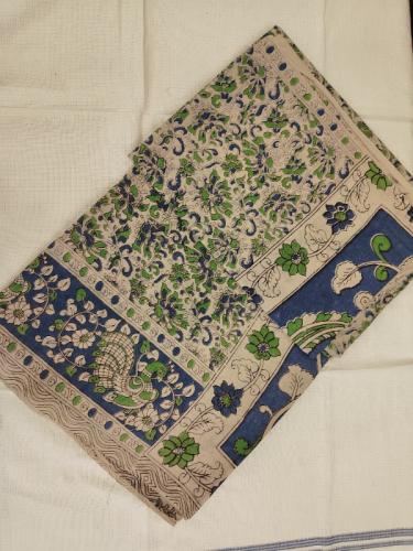 KALAMKARI PRINTED COTTON SAREE