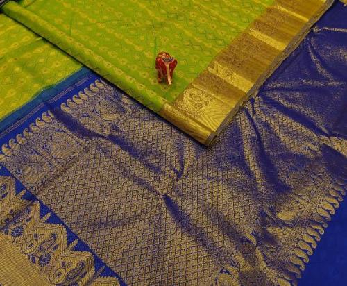ARNI SILK HALF FINE ZARI SAREE WITH BLOUSE