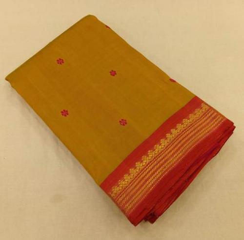 ARNI SILK HALF FINE ZARI SAREE WITH BLOUSE