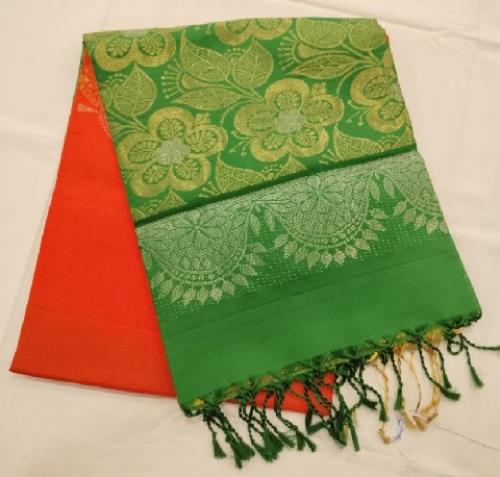 SOFT SILK SAREE WITH BLOUSE