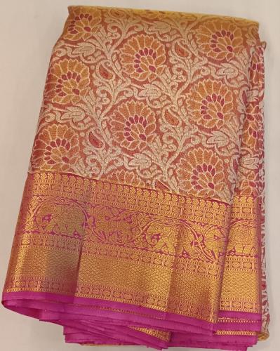 ARNI SILK HALF FINE ZARI SAREE WITH BLOUSE