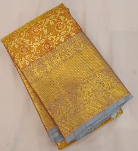 ARNI SILK HALF FINE ZARI SAREE WITH BLOUSE