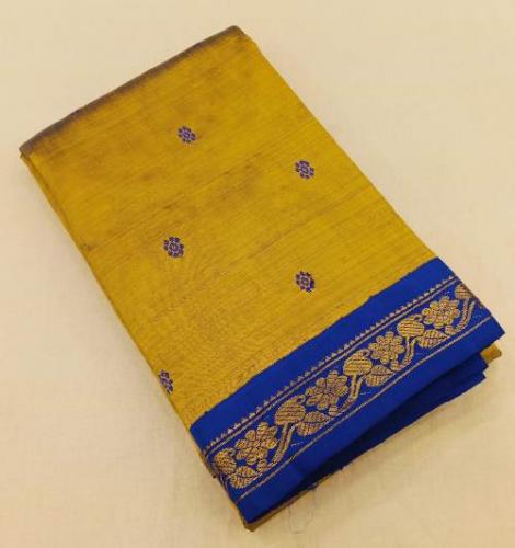 ARNI SILK HALF FINE ZARI SAREE WITH BLOUSE
