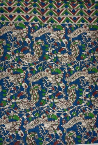 KALAMKARI PRINTED COTTON SAREE