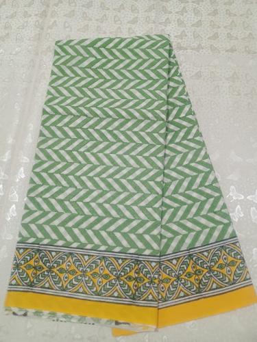 Pedalloom Block Printed Cotton Sarees
