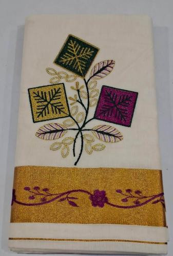 PL KERALA EMBROIDERY SAREE