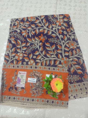 KALAMKARI PRINTED COTTON SAREE