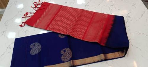 SOFT SILK SAREE WITH BLOUSE