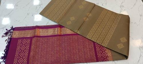 SOFT SILK SAREE WITH BLOUSE