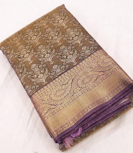 ARNI SILK HALF FINE ZARI SAREE WITH BLOUSE