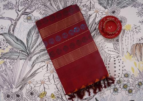 Manamedu Block Printed Sarees With Blouse