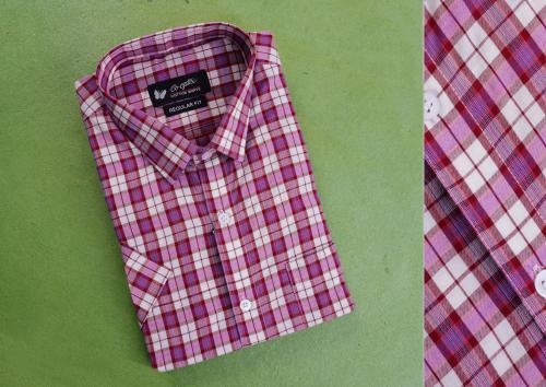 Handloom Readymade Checks Shirt - 40 HS