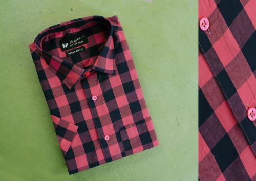 Handloom Readymade Checks Shirt - 42 HS