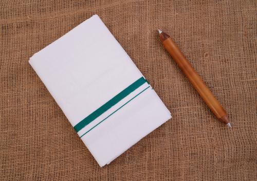 Dhoti with Colour Border