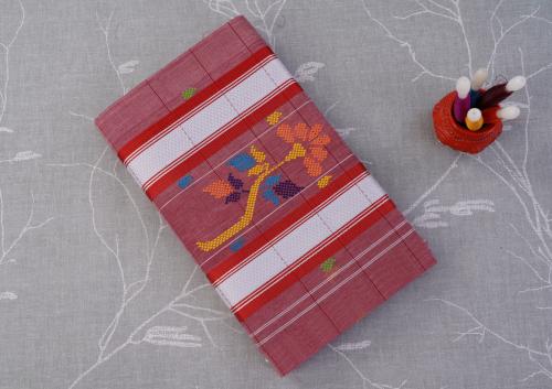 SAREES TIRUNELVELI RAYONxCOTTON Mix CHEDI BUTTA 550 cms 