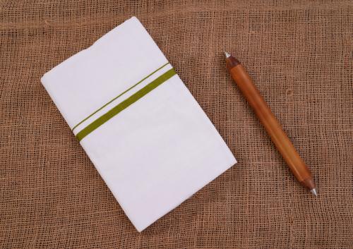 Dhoti with Colour Border