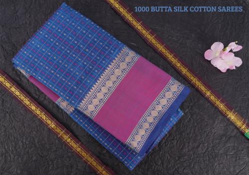 PMK 1000 BUTTA SILK COT. SAREES