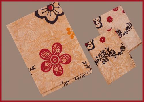 BEDSHEET MEERUT PRINTED INCHES 90X108 +2 PILLOW COVER