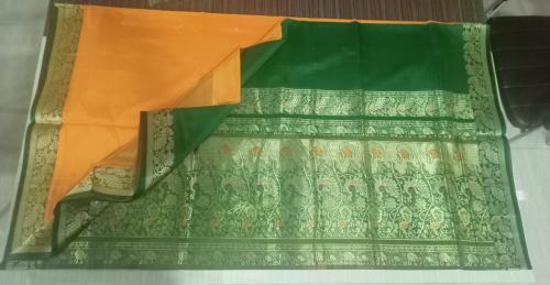PMK BUMBERG COT. SAREES WITH BLOUSE