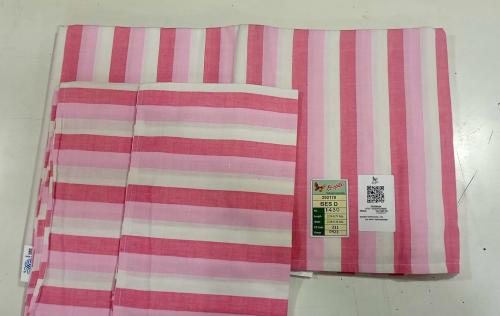 BEDSHEET STRIPE 90X108 + 2 PILLOW COVER