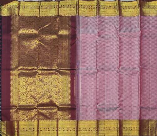 ARNI SILK HALF FINE ZARI SAREE WITH BLOUSE