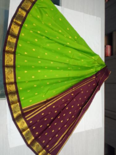 THIRUBHUVANAM HF ZARI SILK SAREE 550 MTS