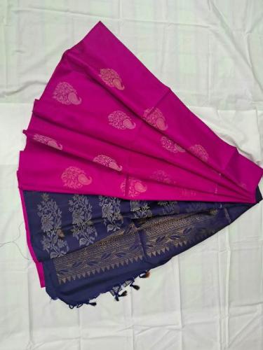 SOFT SILK SAREE WITH BLOUSE