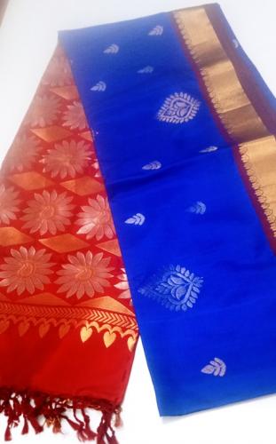 SOFT SILK SAREE WITH BLOUSE